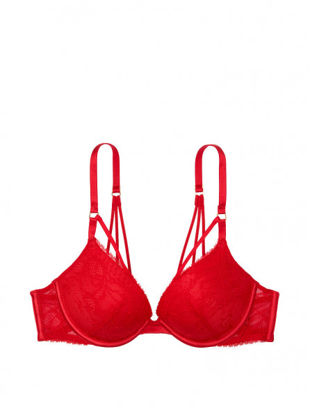 Diamond Chain Front Close Push-up Bra