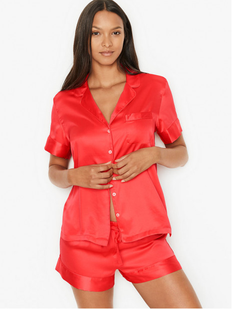 Satin Short PJ Set